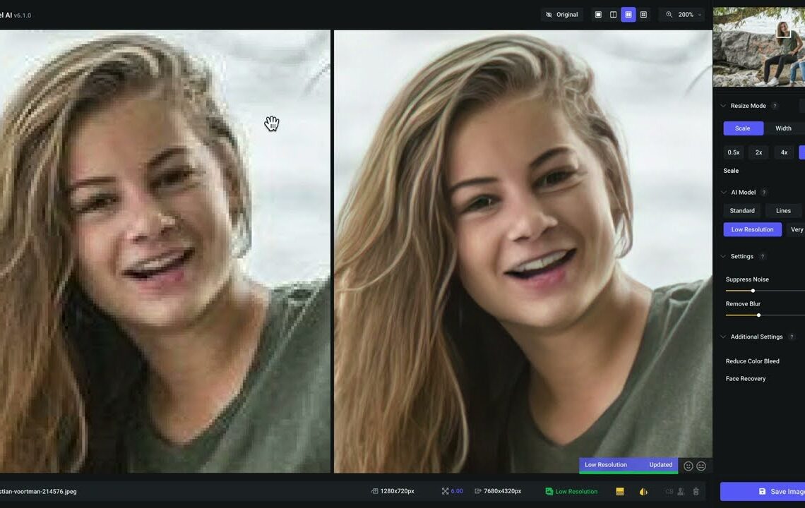 Topaz Gigapixel 6.1 released with improved face upscaling algorithm