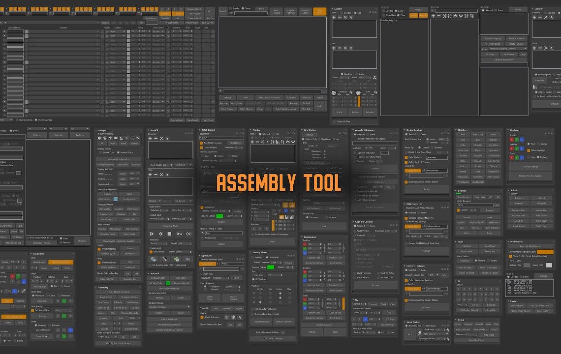 Assembly Tools released – massive set of free scripts for 3ds Max