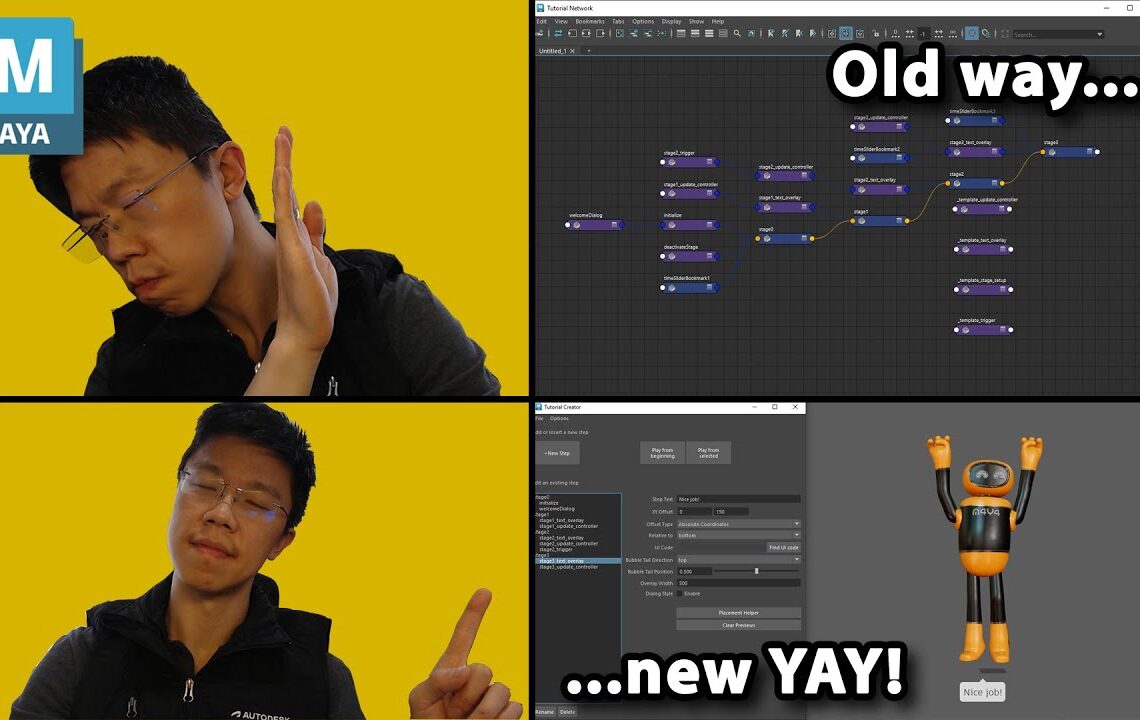 Maya interactive tutorial creator updated