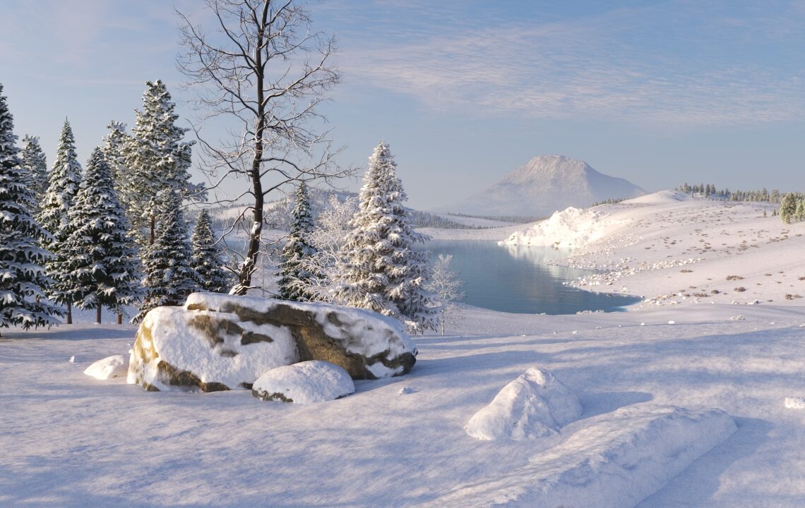 How to create snow with V-Ray Decals