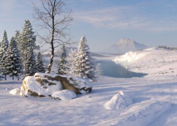 How to create snow with V-Ray Decals