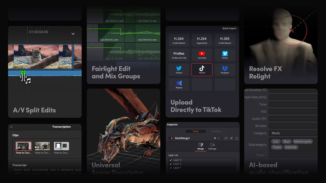 DaVinci Resolve and Fusion Studio 18.5 released