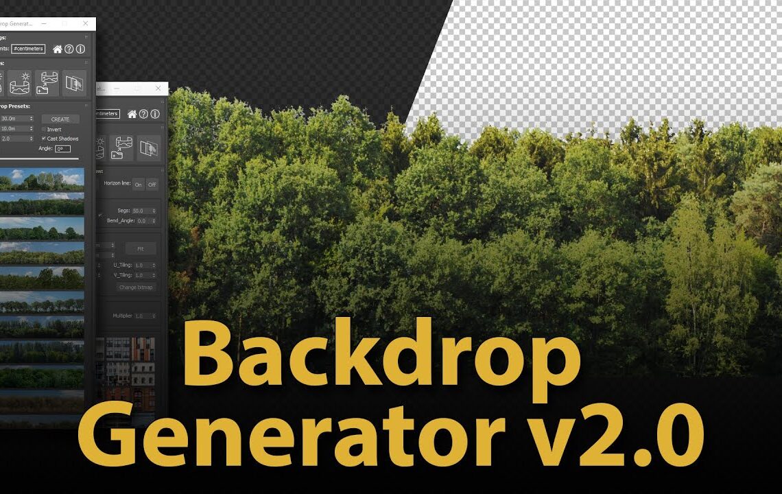 Backdrop generator script for 3ds Max