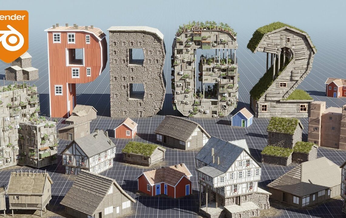 Procedural Building Generator 2 for Blender