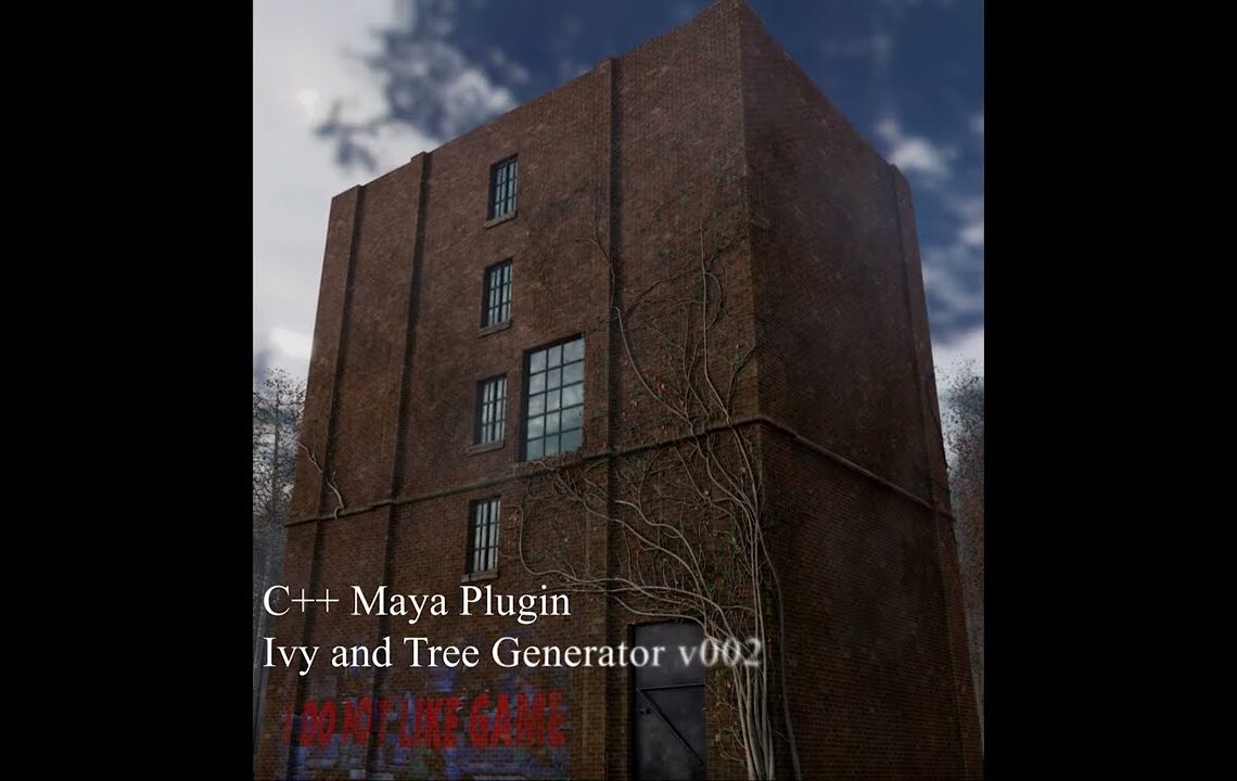 Ivy Generator V2 released for Maya 2022, 2023, and 2024