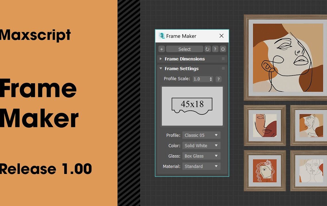 Frame Maker script for 3ds Max
