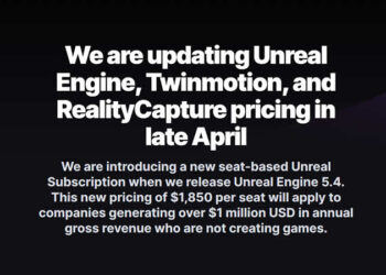 Unreal Engine updates pricing for non-game industries