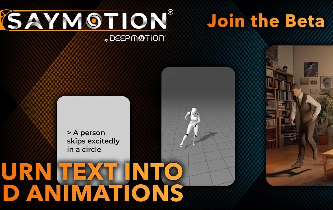 Deepmotion releases SayMotion: a new generative AI for text to animation
