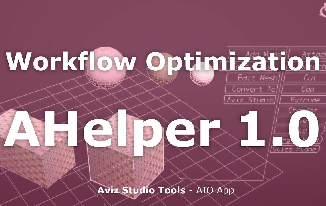 AHelper offers a new interface for interacting with objects in 3ds Max