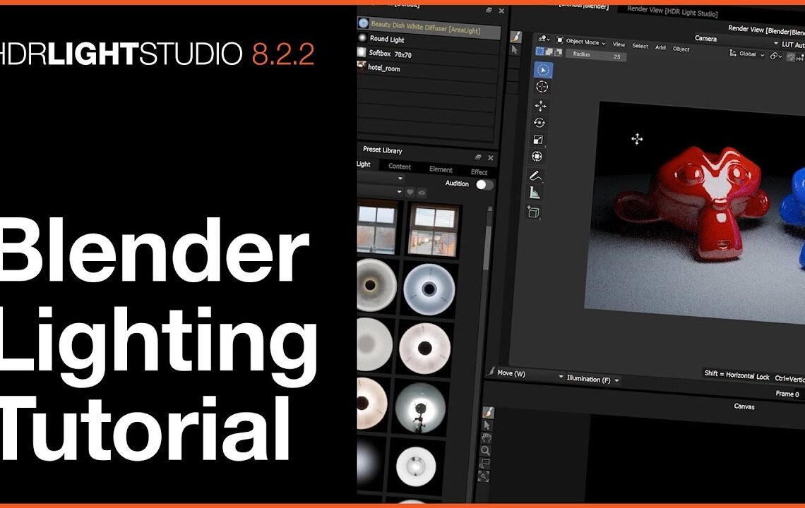 HDR Light Studio 8.2.2 released with improved Blender integration