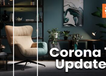 Chaos updates Corona 12 with new materials, virtual tour tools, and performance improvements