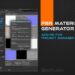 PBR material generator add-on for Project Manager