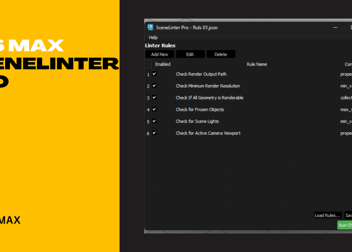 SceneLinter Pro: free scene validation script for 3ds Max