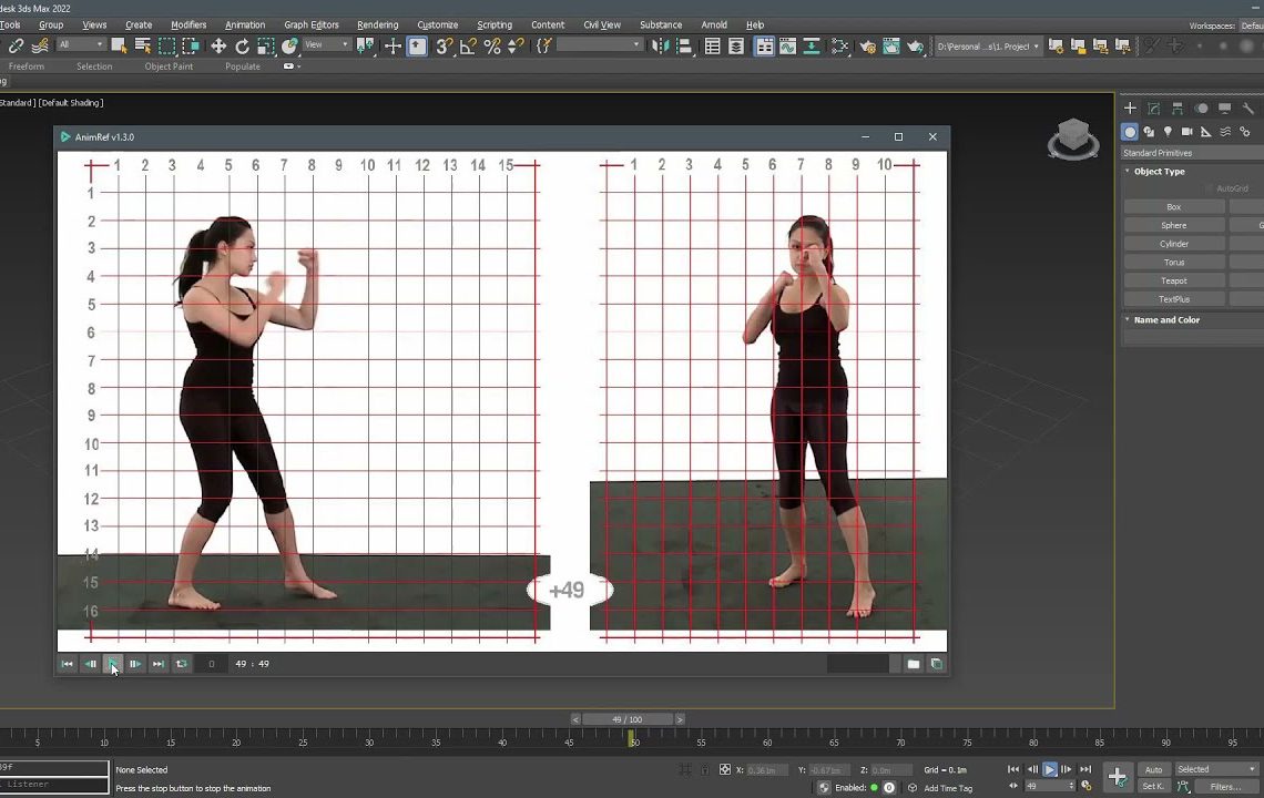AnimRef provided in-viewport image sequence playback for 3ds Max