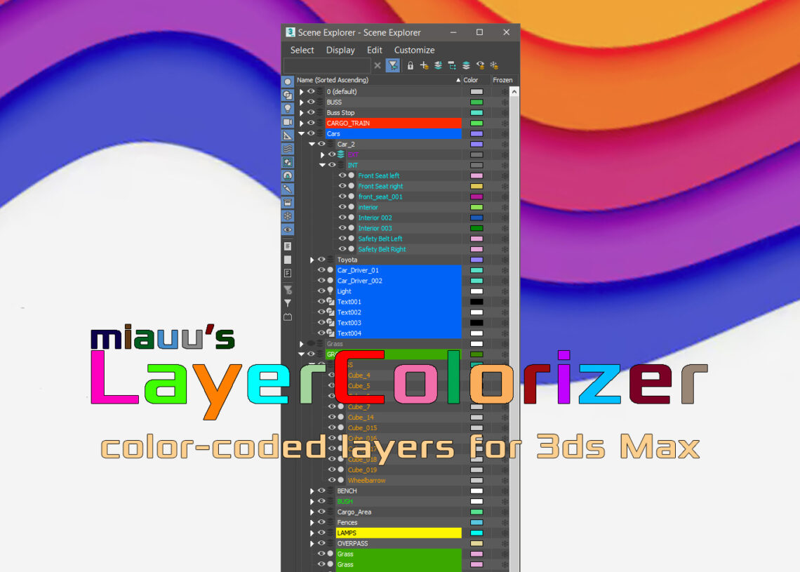 Miauu releases Layer Colorizer for 3ds Max