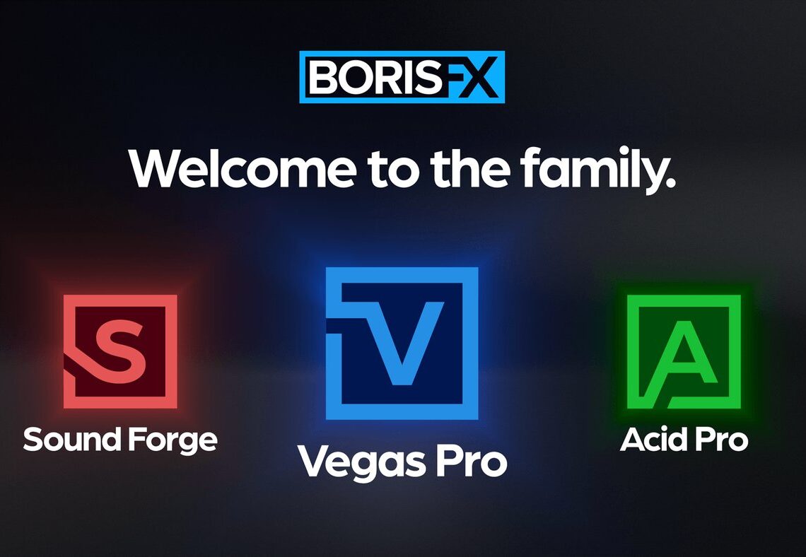 Boris FX acquires Vegas Pro, Sound Forge and Acid Pro, releases Vegas Pro 2026