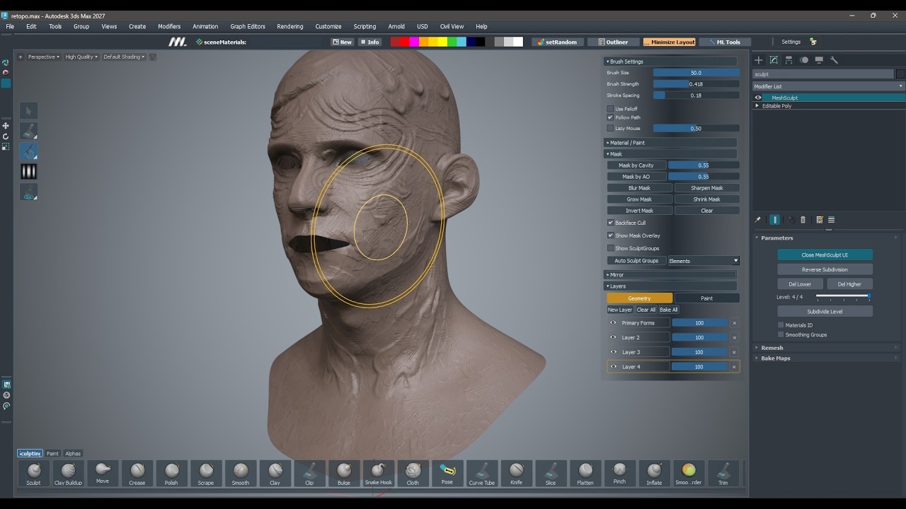 Mesh Sculpt modifier for Max teaser